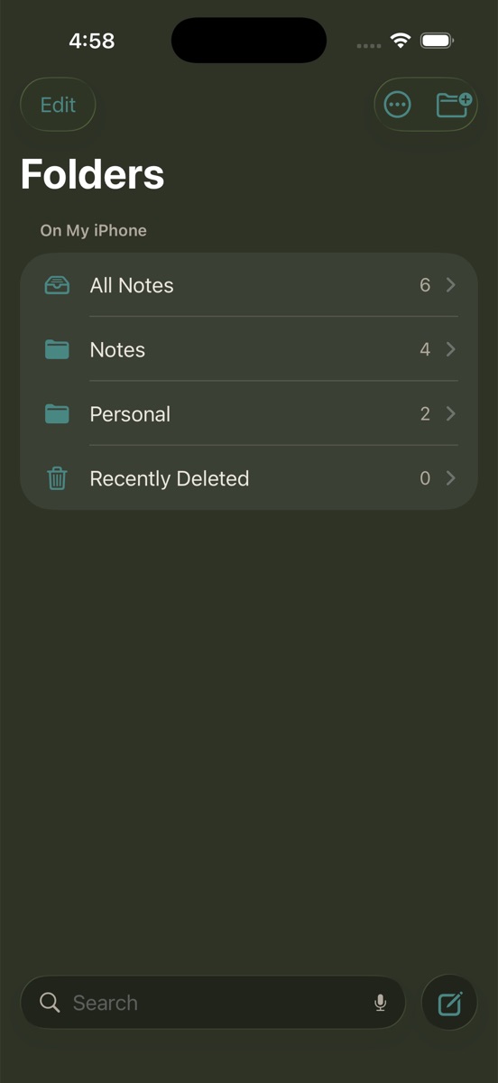 Cohere folders screen